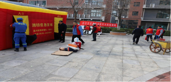 实战筑牢消防“安全线” －潍坊亚星集团有限公司举行消防灭火实战演练